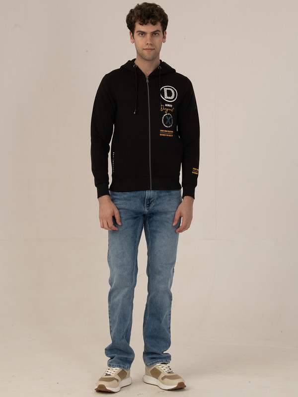 Albion Men’s Black  Classic Sweatshirt – Soft & Comfortable Fabric