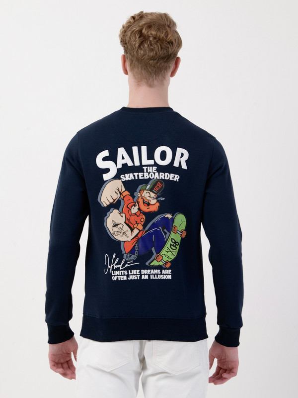 Albion Mens Navy Sweatshirt