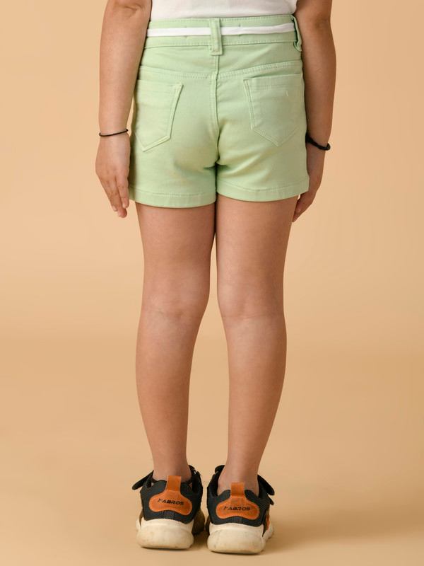 ALBION PREMIUM GIRLS GREEN SHORTS
