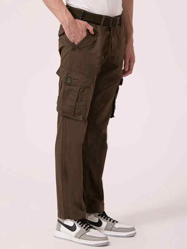 Albion Mens Olive Casual Joggers