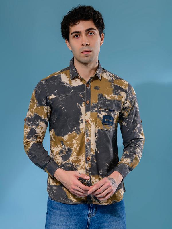 ALBION MENS COPPER STONE CIGAR SHIRT