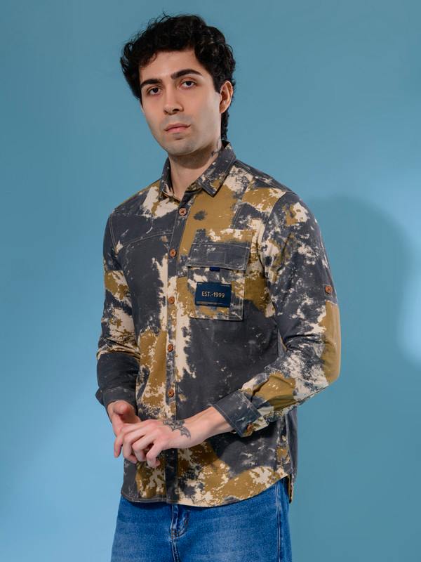 ALBION MENS COPPER STONE CIGAR SHIRT