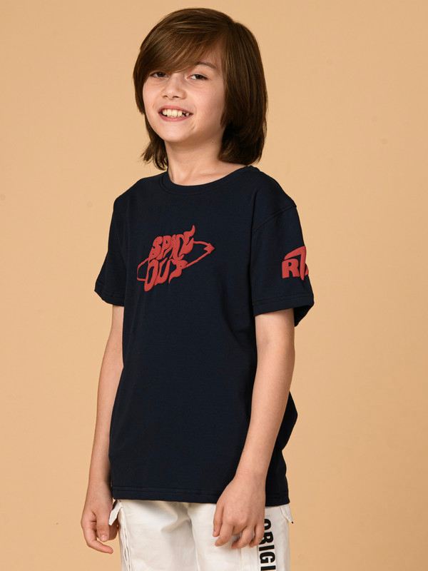 ALBION PREMIUM BOYS NAVY T-SHIRT