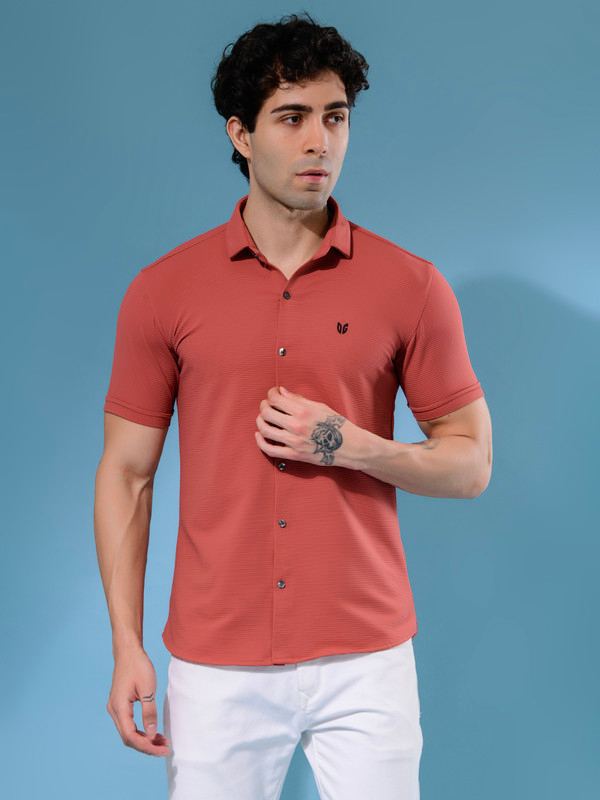 ALBION MENS OLDGARAGE 14 (PEACH) SHIRT