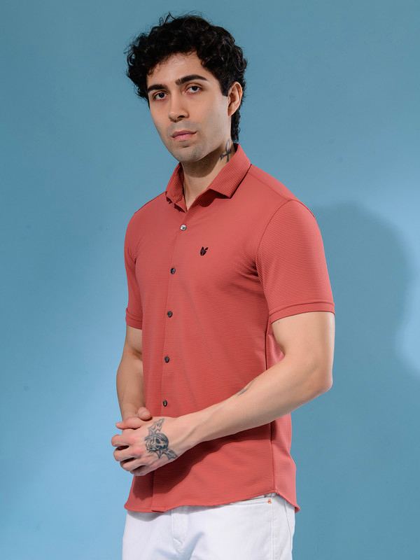 ALBION MENS OLDGARAGE 14 (PEACH) SHIRT