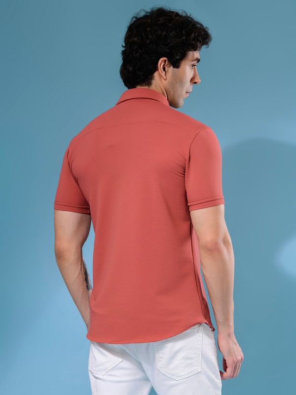 ALBION MENS OLDGARAGE 14 (PEACH) SHIRT