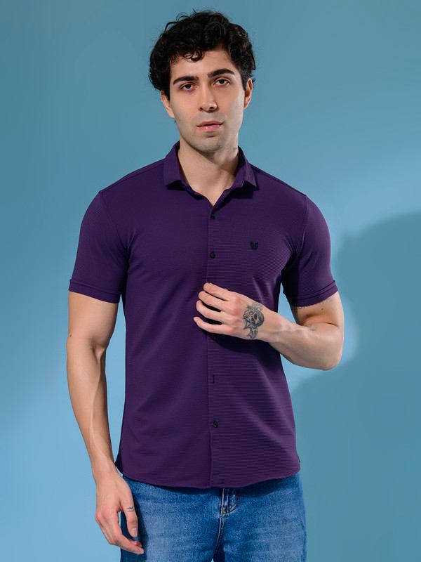 ALBION MENS OLDGARAGE 4 (PURPLE) SHIRT