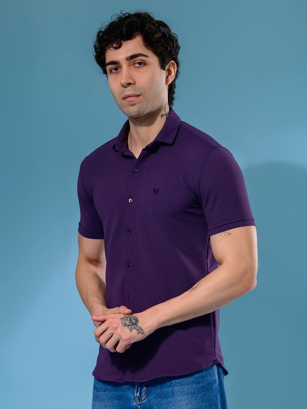 ALBION MENS OLDGARAGE 4 (PURPLE) SHIRT