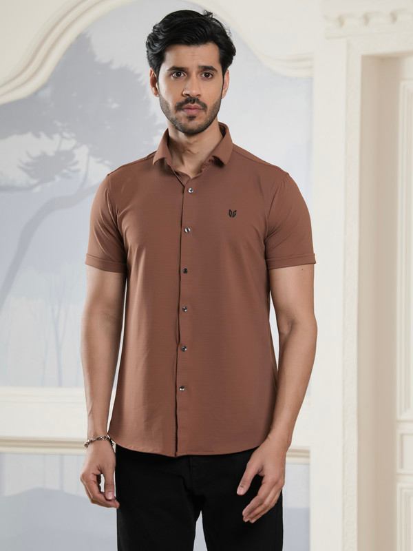 ALBION MENS OLDGARAGE 9 (BROWN) SHIRT
