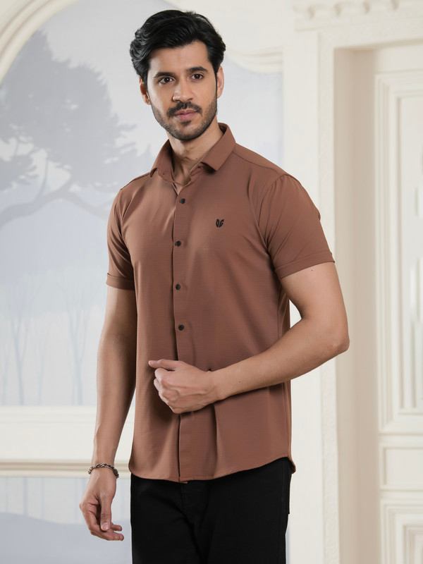 ALBION MENS OLDGARAGE 9 (BROWN) SHIRT