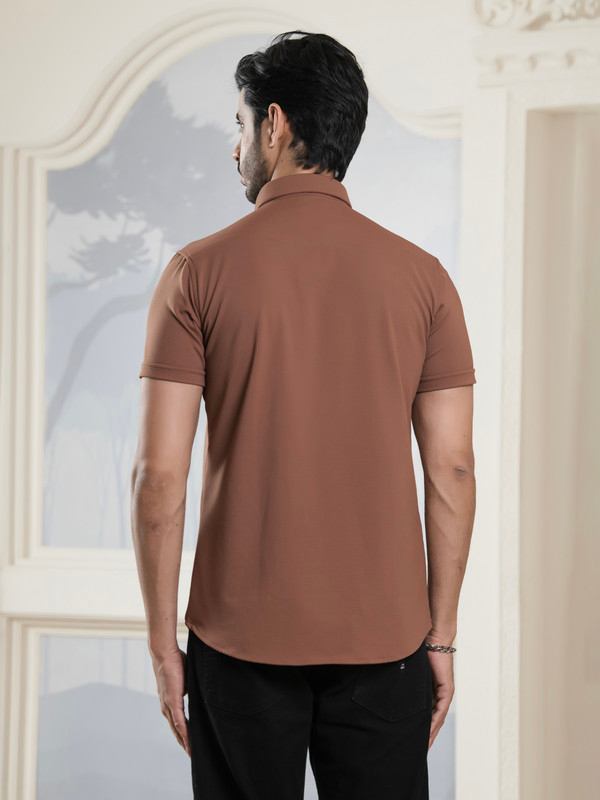 ALBION MENS OLDGARAGE 9 (BROWN) SHIRT