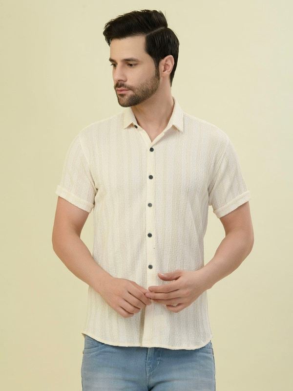 Albion Premium Mens 1 Cream  Shirt Hs