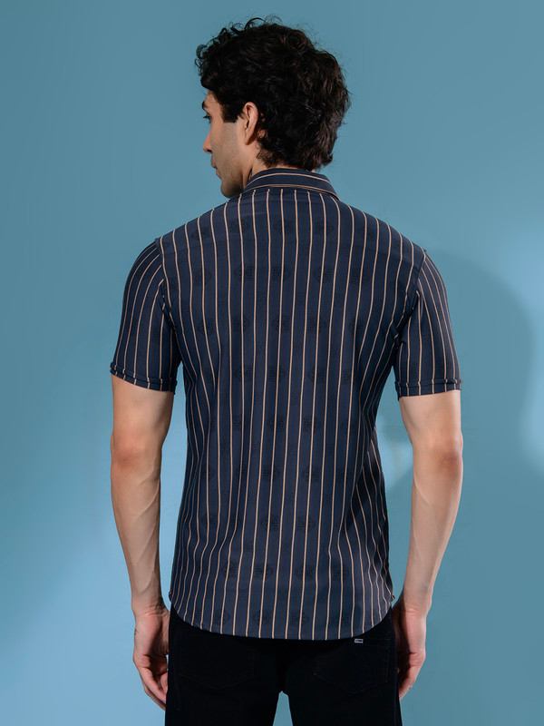 ALBION MENS OLDGARAGE 3 (NAVY) SHIRT