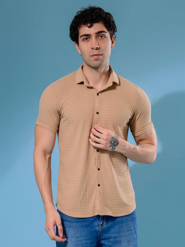ALBION MENS OLDGARAGE 3 (BEIGE) SHIRT