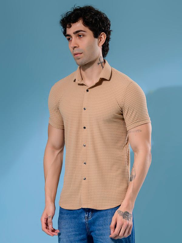 ALBION MENS OLDGARAGE 3 (BEIGE) SHIRT