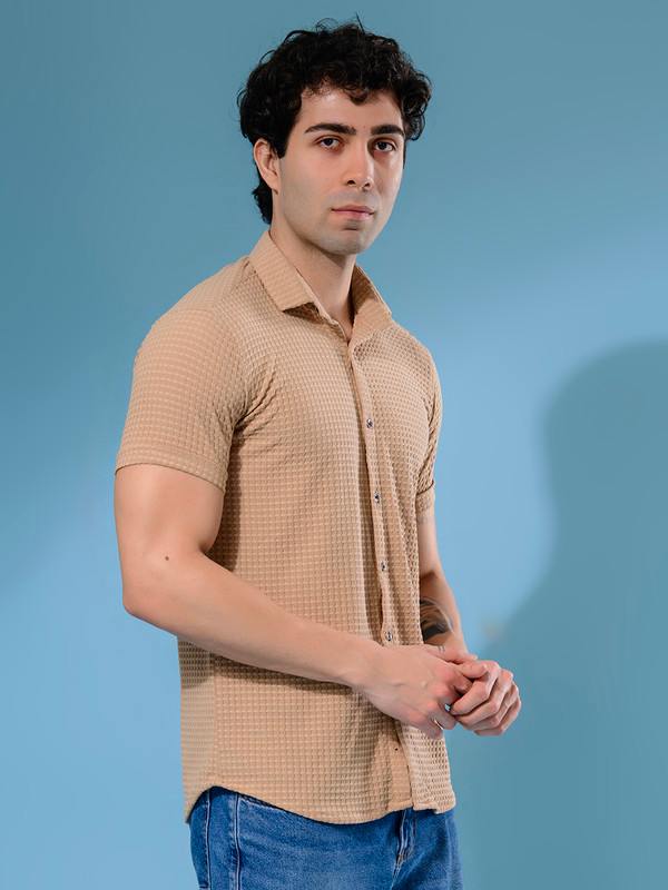 ALBION MENS OLDGARAGE 3 (BEIGE) SHIRT