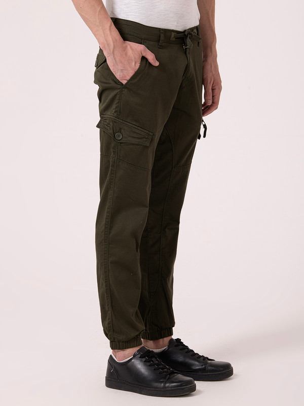 Albion Mens Olive Casual Joggers