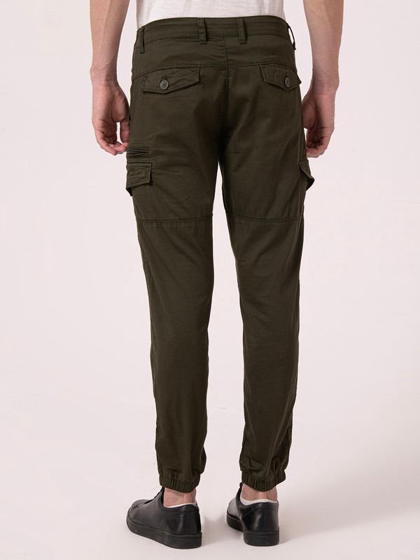 Albion Mens Olive Casual Joggers