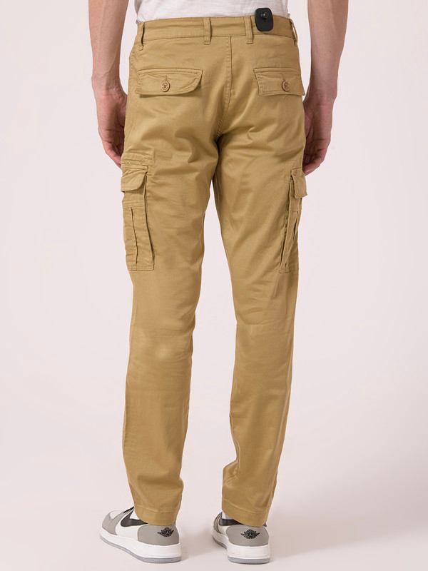 Albion Mens Khakhi Casual Joggers