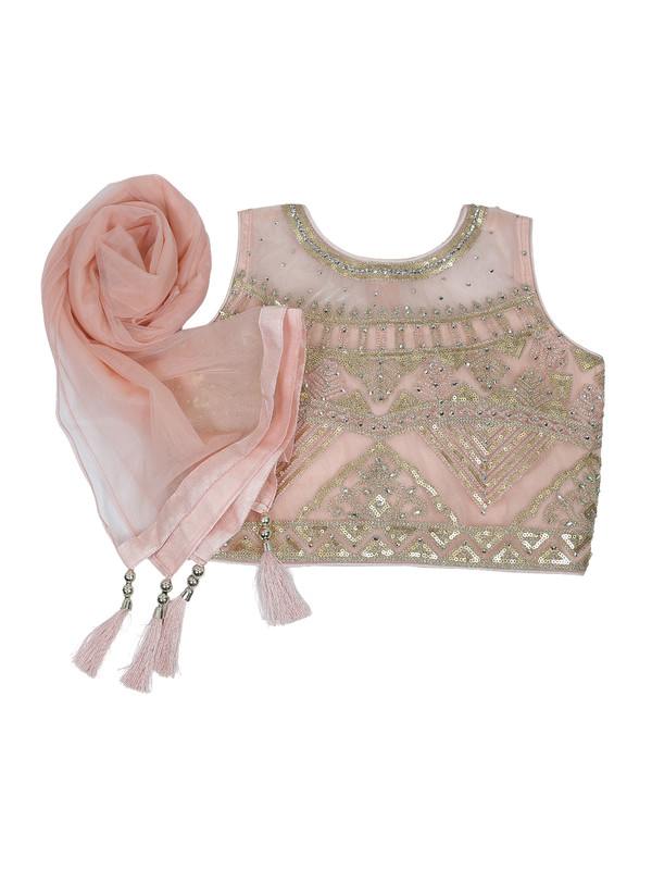 Albion Kids Innocence Peach Lehanga Choli