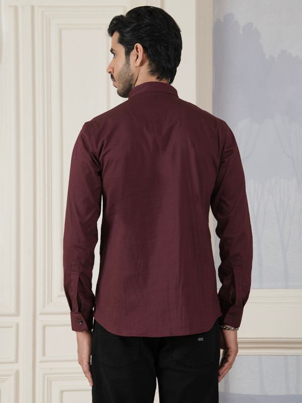 ALBION MENS GRAMMER MRN (MAROON) SHORT KURTA