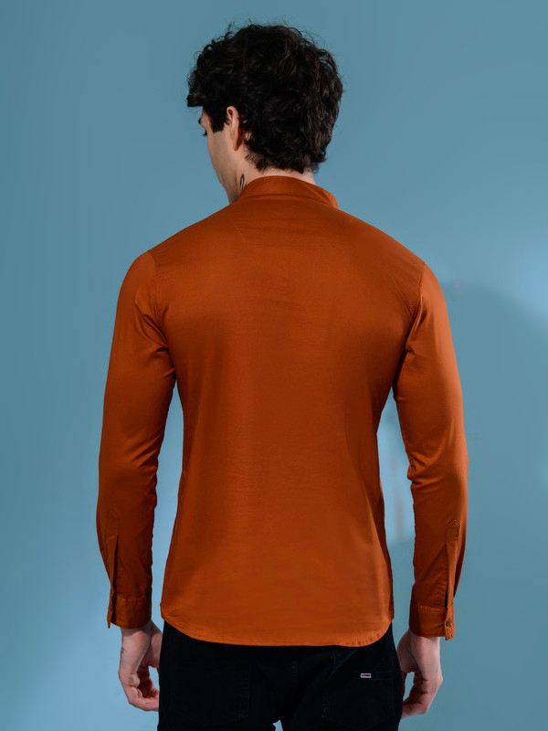ALBION MENS GRAMMER C-BRN SHORT KURTA