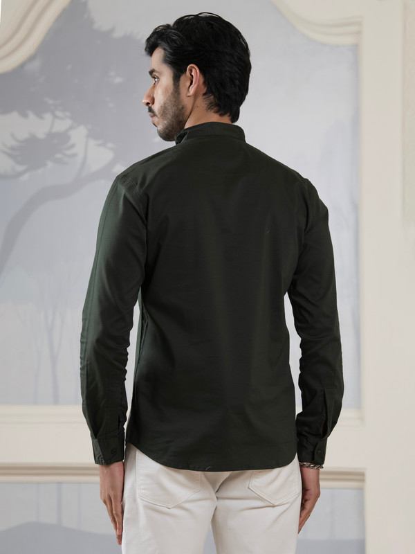 ALBION MENS GRAMMER OLIVE SHORT KURTA