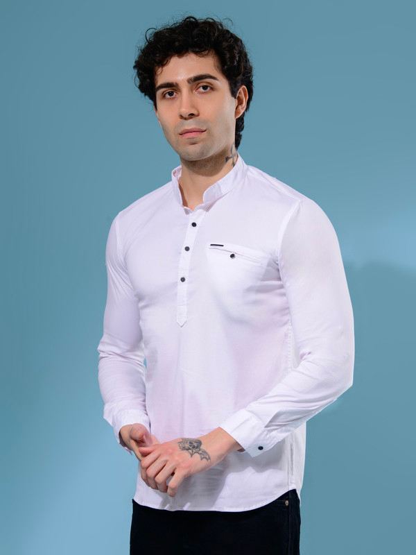 ALBION MENS GRAMMER WHITE KURTA