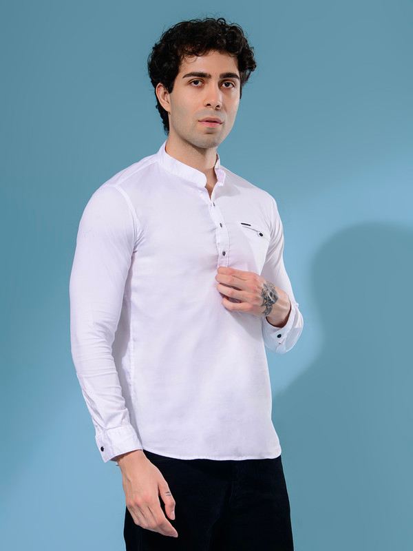 ALBION MENS GRAMMER WHITE KURTA