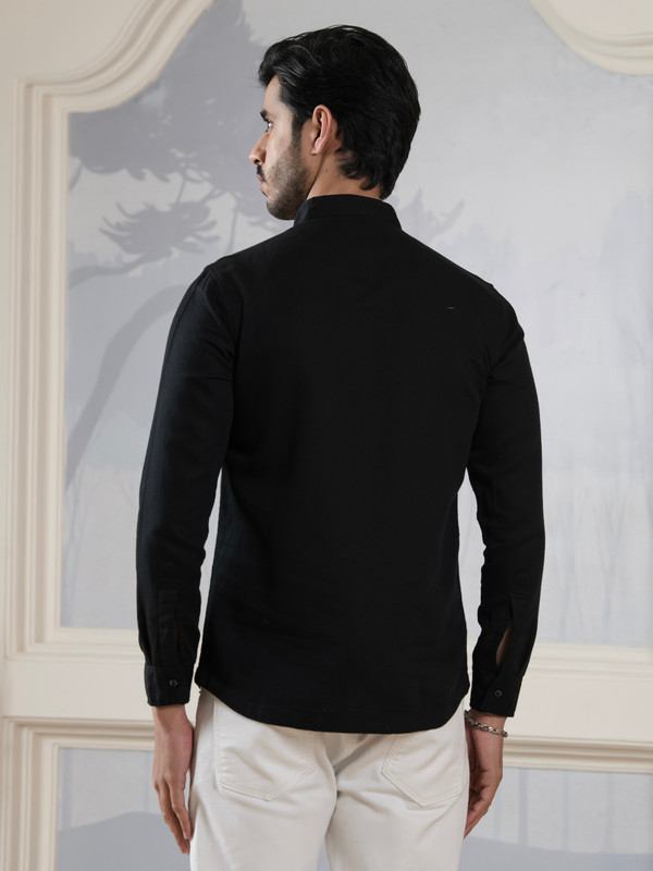 ALBION MENS GRAMMER BLACK SHORT KURTA