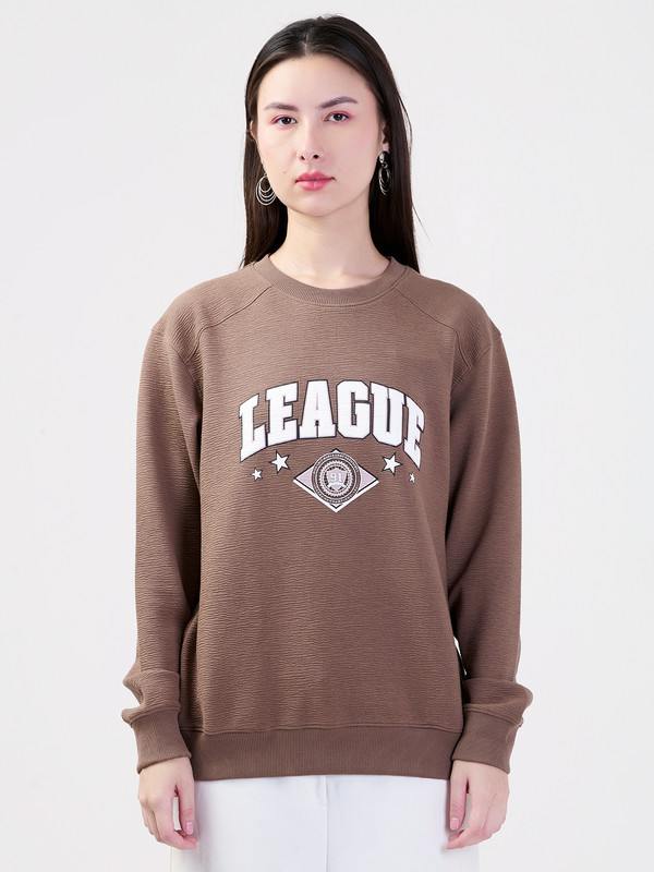 ALBION LADIES CHOCOLATE SWEATSHIRT