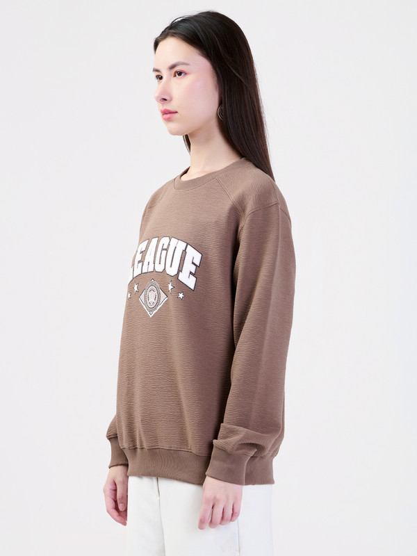 ALBION LADIES CHOCOLATE SWEATSHIRT