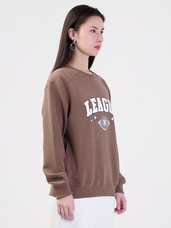 ALBION LADIES CHOCOLATE SWEATSHIRT