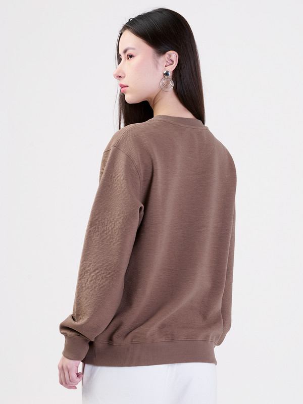 ALBION LADIES CHOCOLATE SWEATSHIRT