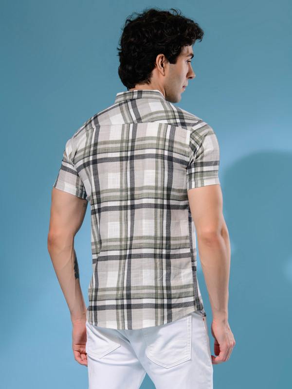 ALBION MENS HATCHERS GREEN SHIRT