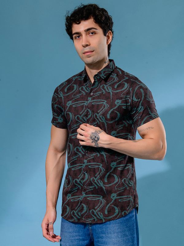 ALBION MENS HATCHERS WINE SHIRT