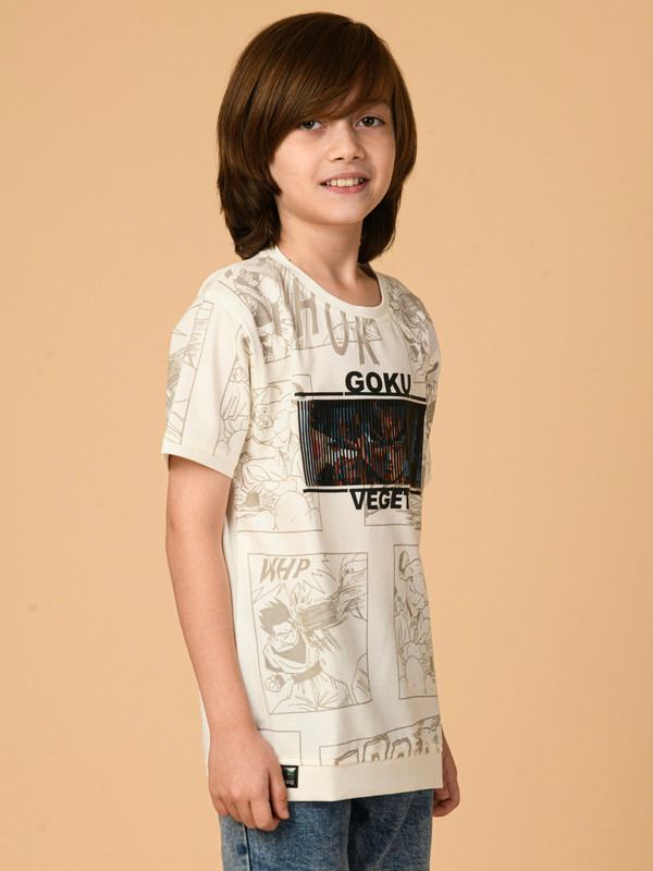 ALBION PREMIUM BOYS CREAM T-SHIRT