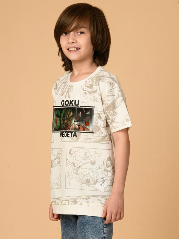 ALBION PREMIUM BOYS CREAM T-SHIRT