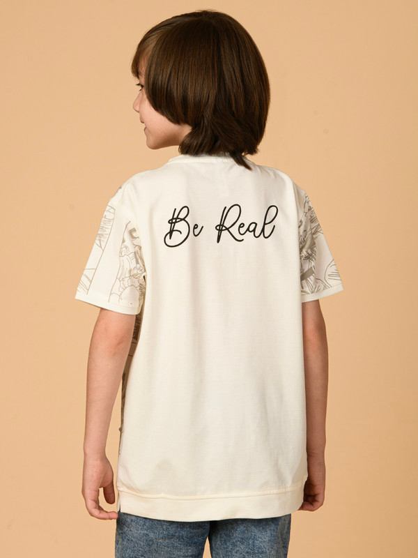 ALBION PREMIUM BOYS CREAM T-SHIRT