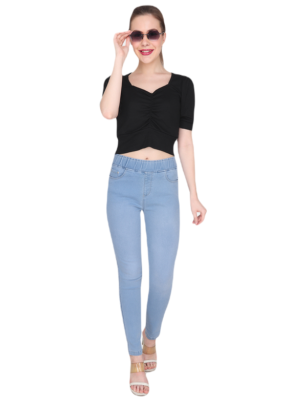 Chunmun Albion Smart Casual  Mid Blue Jegging