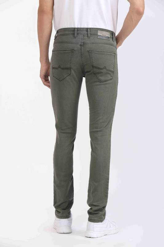 Albion Mens Primume Olive Jeans