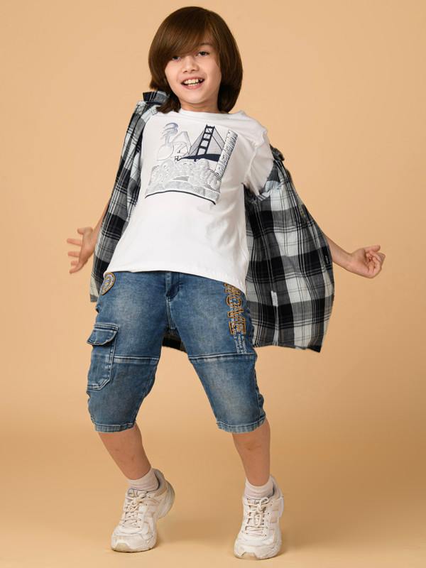 ALBION PREMIUM BOYS BLUE SHIRT