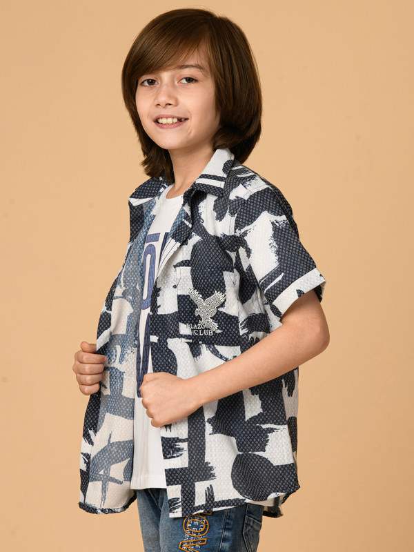 ALBION PREMIUM BOYS BLUE SHIRT