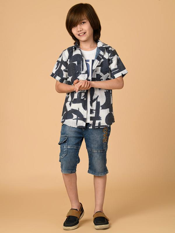 ALBION PREMIUM BOYS BLUE SHIRT