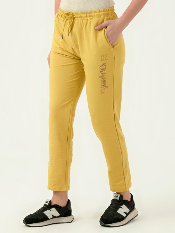 Albion Women Smart Premium Mustard Trousers