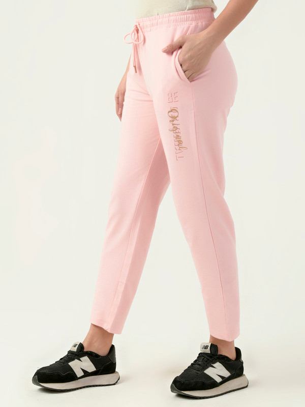 Albion Women Smart Premium Pink Trackpant
