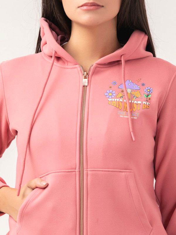 Albion Women Winter Rose Gold Sweatshirt