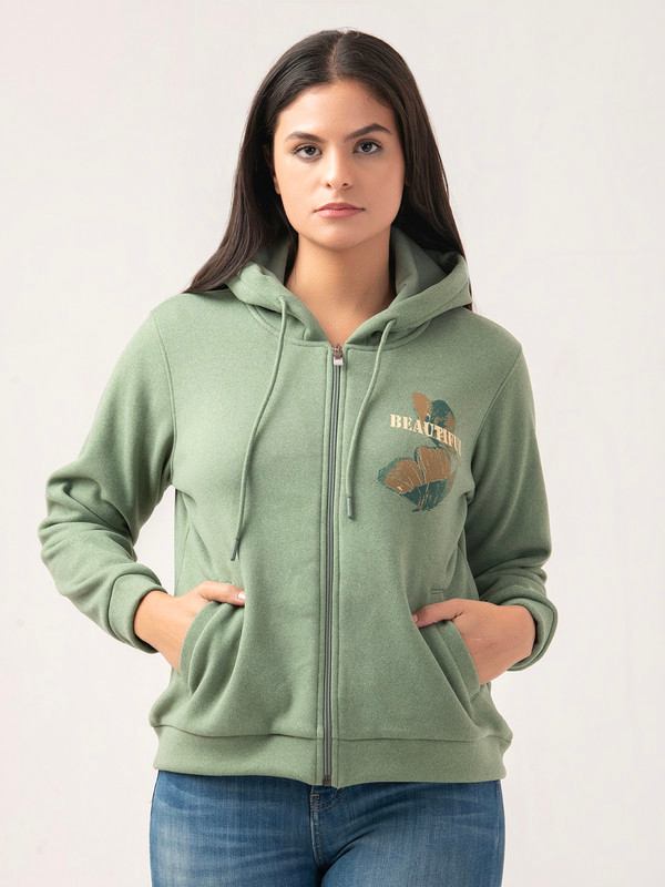 Albion Women Winter Mint Green Sweatshirt