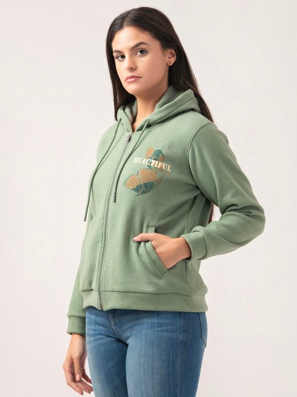 Albion Women Winter Mint Green Sweatshirt