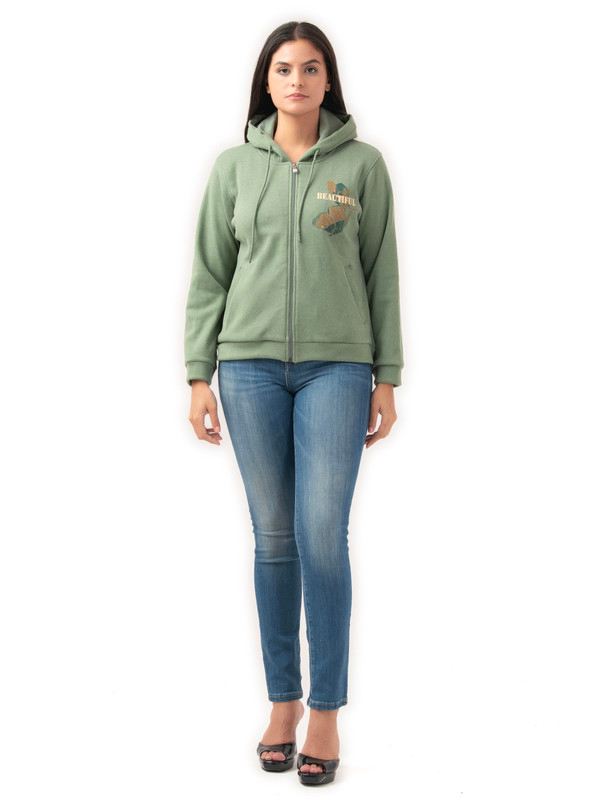 Albion Women Winter Mint Green Sweatshirt